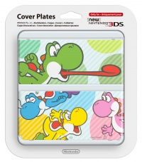 New 3DS Cover Plate 28 (multicolor Yoshi's)