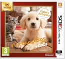 Nintendo 3DS XL Pink + Nintendogs+Cats-Golden Retr