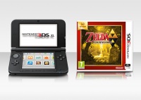 Nintendo 3DS XL Black+Silver + The Legend of Zelda