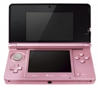 Nintendo 3DS Pink + Nintendogs+Cats-Golden Retr