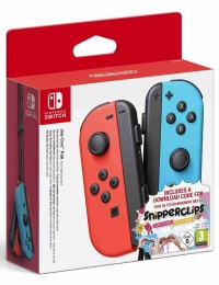 Joy-Con Pair Neon Red/Blue - Snipperclips Bundle