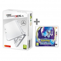 New Nintendo 3DS XL Pearl White + Pokemon Moon