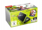 New Nintendo 2DS XL Black&Lime Green+MK7 pre-inst