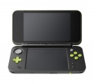 New Nintendo 2DS XL Black&Lime Green+MK7 pre-inst