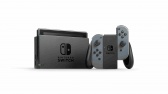 Nintendo Switch console with gray Joy-Con